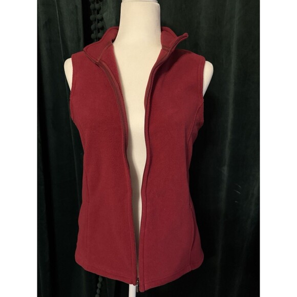 Rare Vintage LL Bean Red Fleece Vest New With Tags Womens Size Medium - Picture 6 of 14